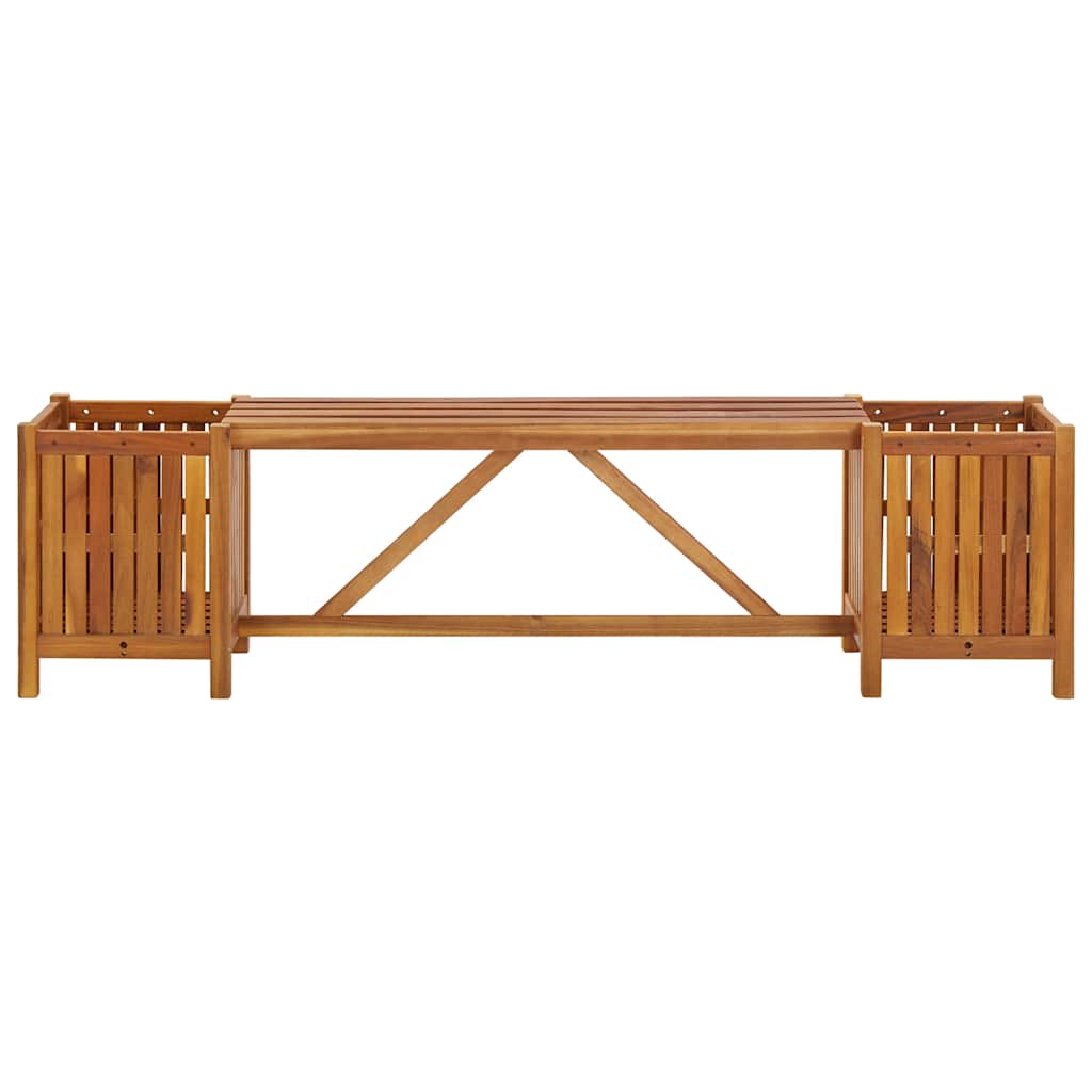 Acacia Wood Garden Bench Planter Box 150cm | Simpledeals