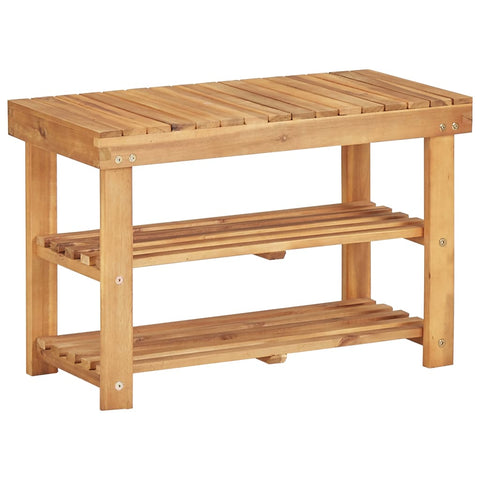 Shoe Rack Solid Acacia Wood