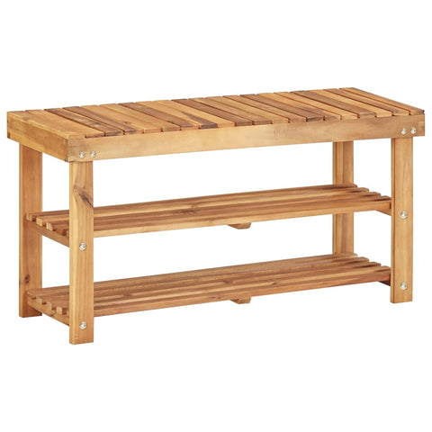 Shoe Rack Solid Acacia Wood- Natural