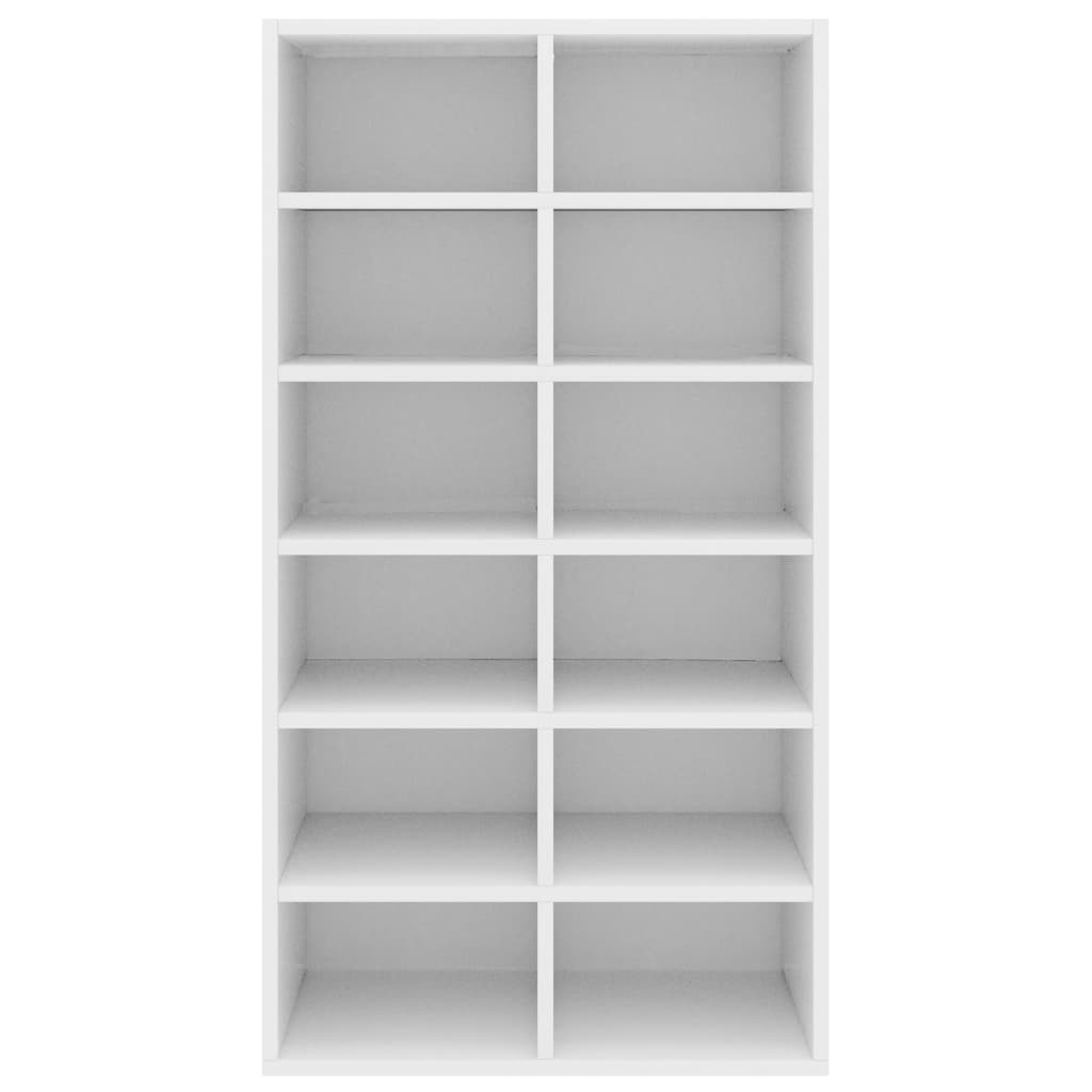 Shoe Rack White Chipboard