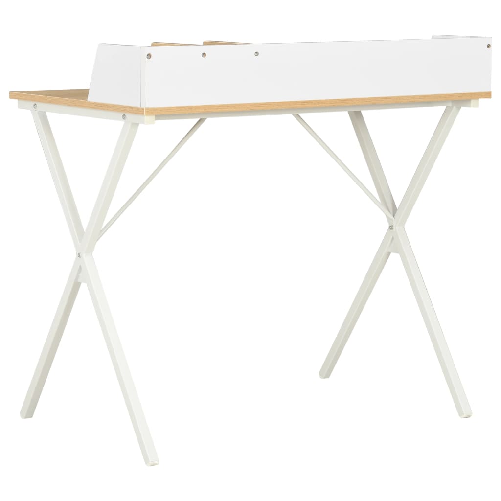 Desk White and Natural