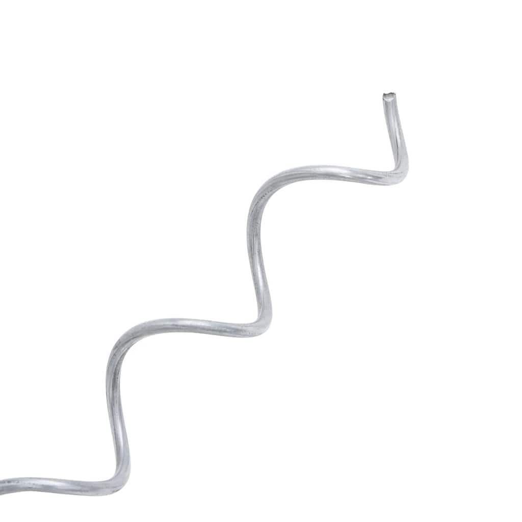 Gabion Spirals 24pcs Galvanised Steel 100cm | Simpledeals