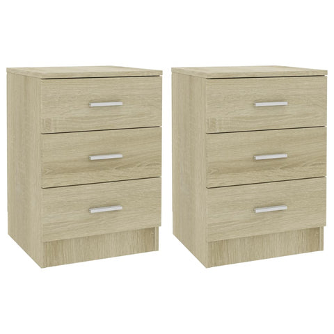 Bedside Cabinets 2 pcs Sonoma Oak - Chipboard