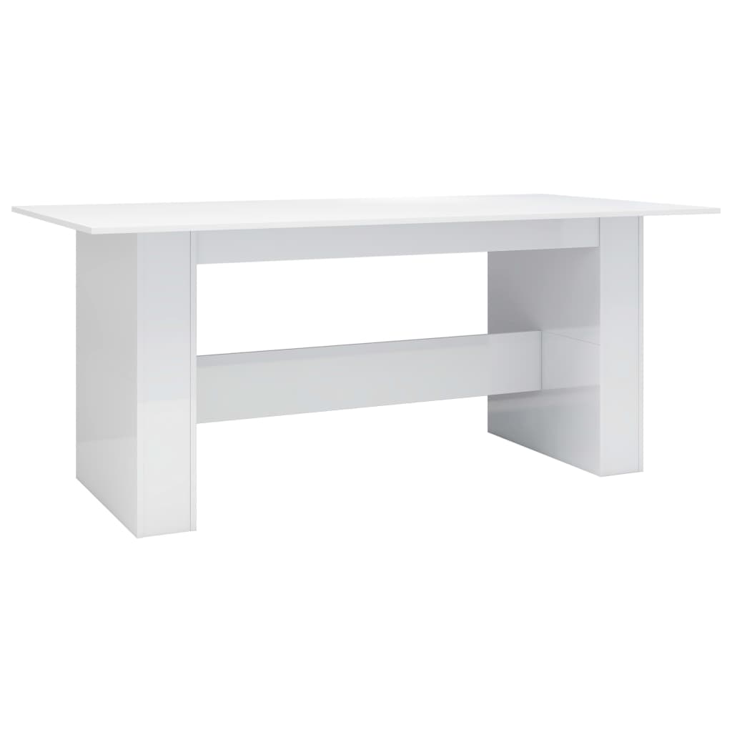 Dining Table High Gloss White- Chipboard