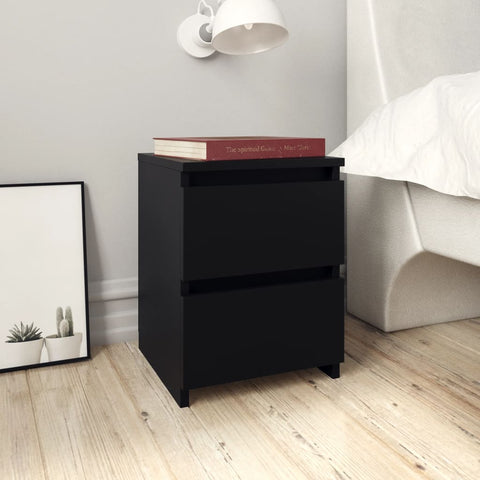 Bedside Cabinet Black - Chipboard
