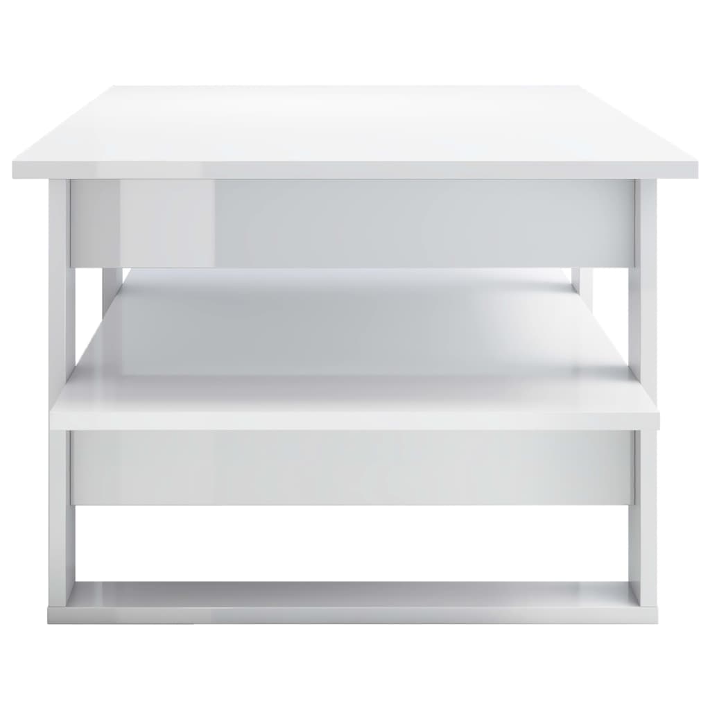 Coffee Table High Gloss White  Chipboard
