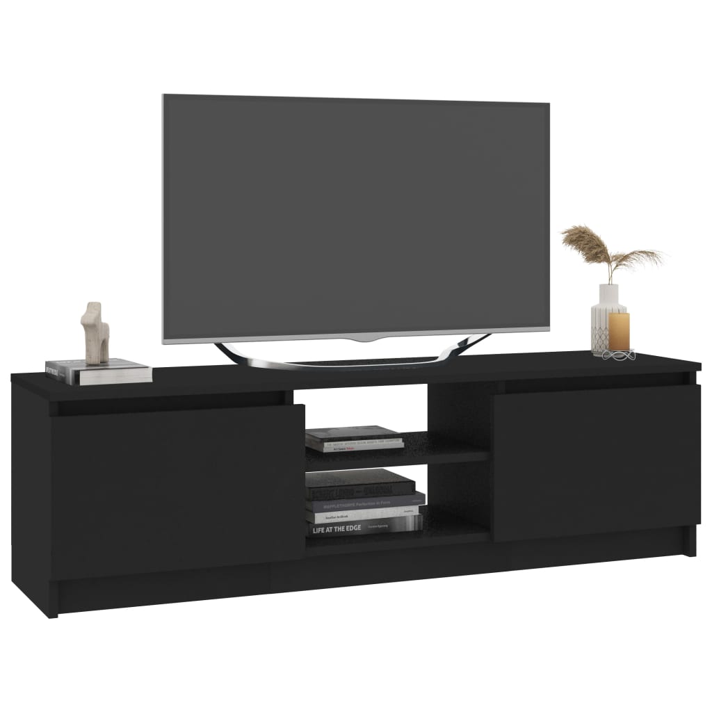 TV Cabinet Black-Chipboard
