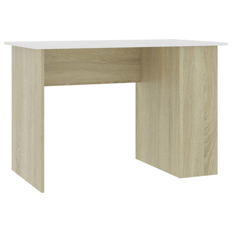 Desk White and Sonoma Oak  Chipboard