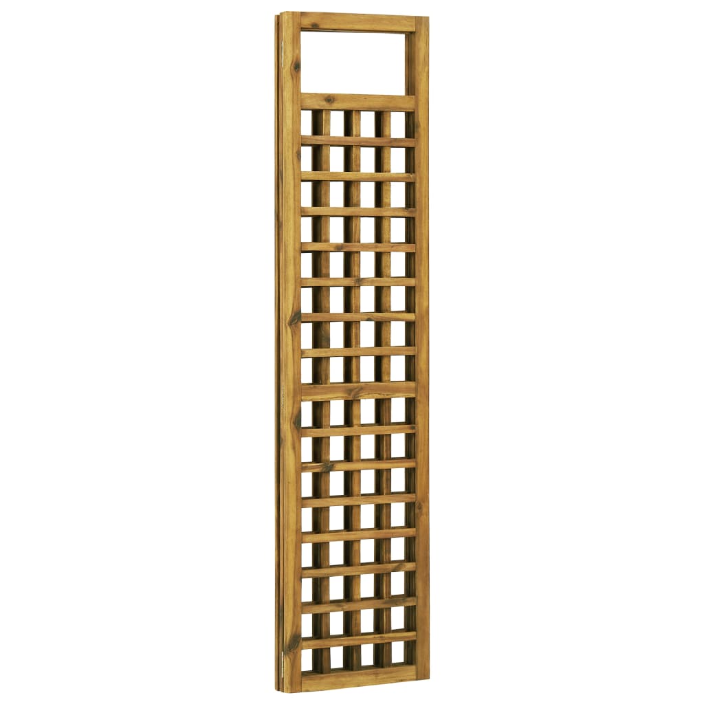 3-Panel Room Divider/Trellis Solid Acacia Wood