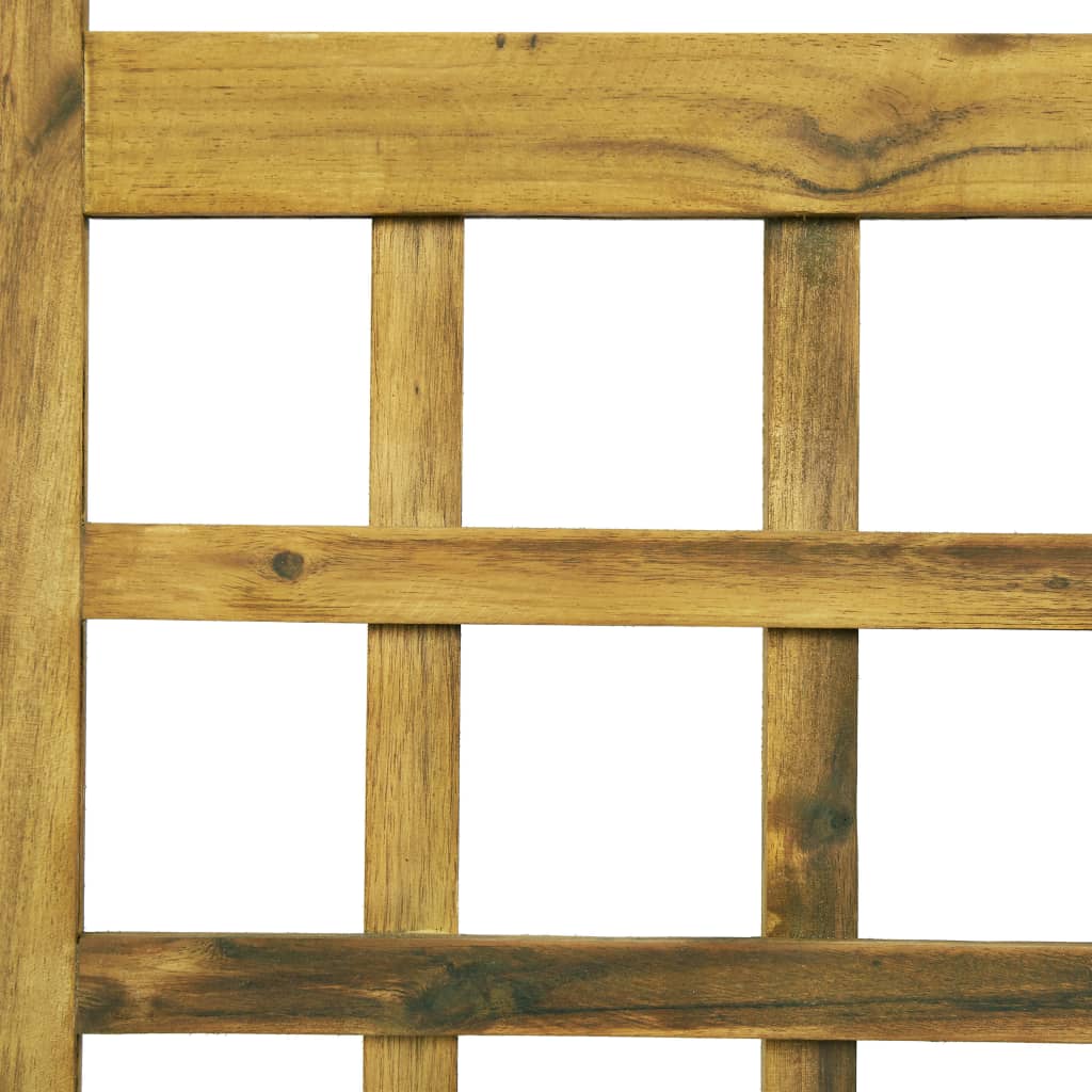 3-Panel Room Divider/Trellis Solid Acacia Wood