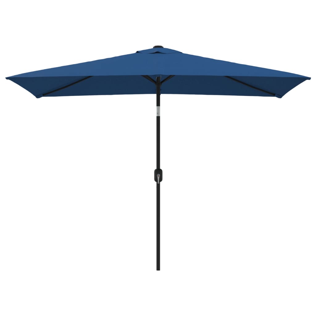 Outdoor Parasol with Metal Pole Azure