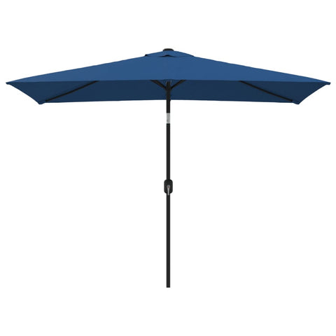 Outdoor Parasol with Metal Pole Azure