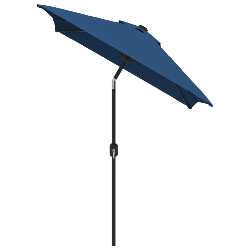 Outdoor Parasol with Metal Pole Azure