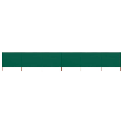 6-panel Wind Screen Fabric Green