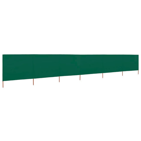 6-panel Wind Screen Fabric Green