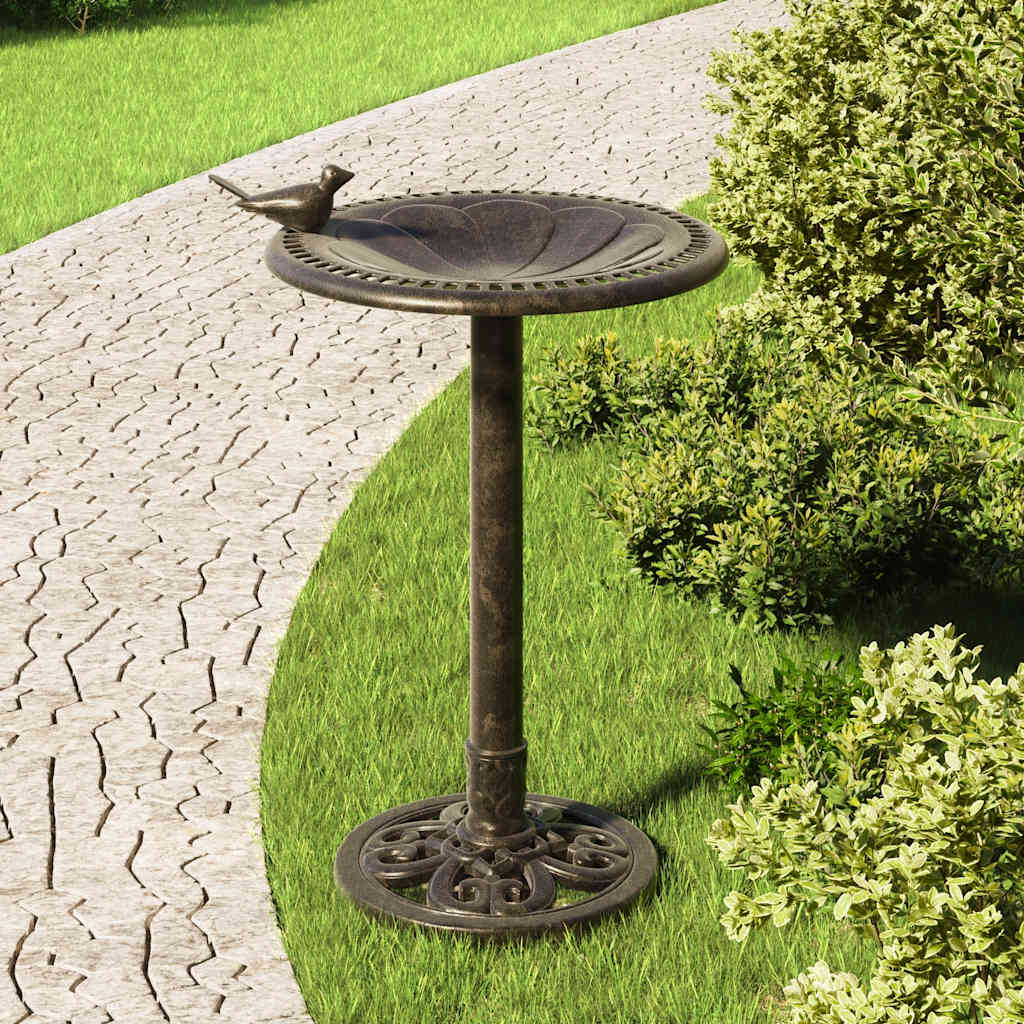 Bronze Garden Bird Bath Pedestal Outdoor | Simpledeals