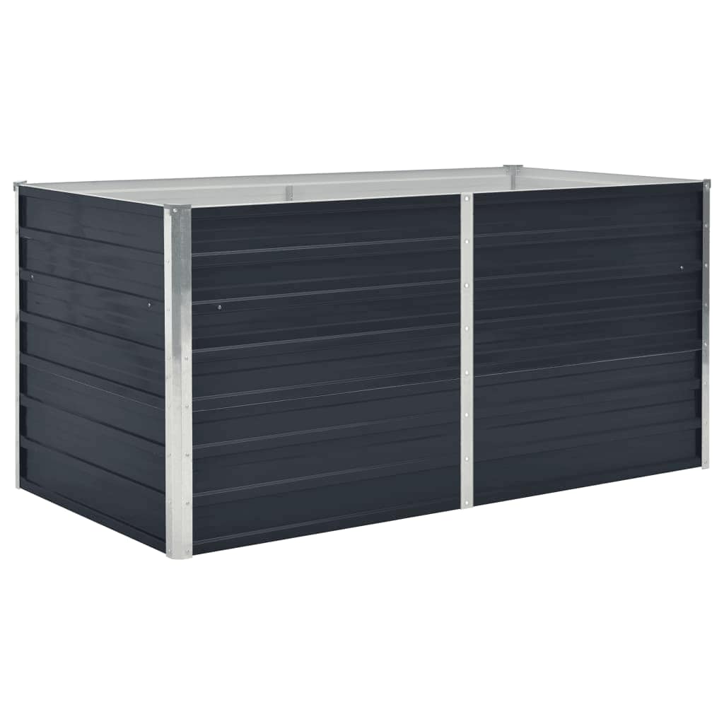 Elegant Raised Garden Bed Galvanised Steel Anthracite