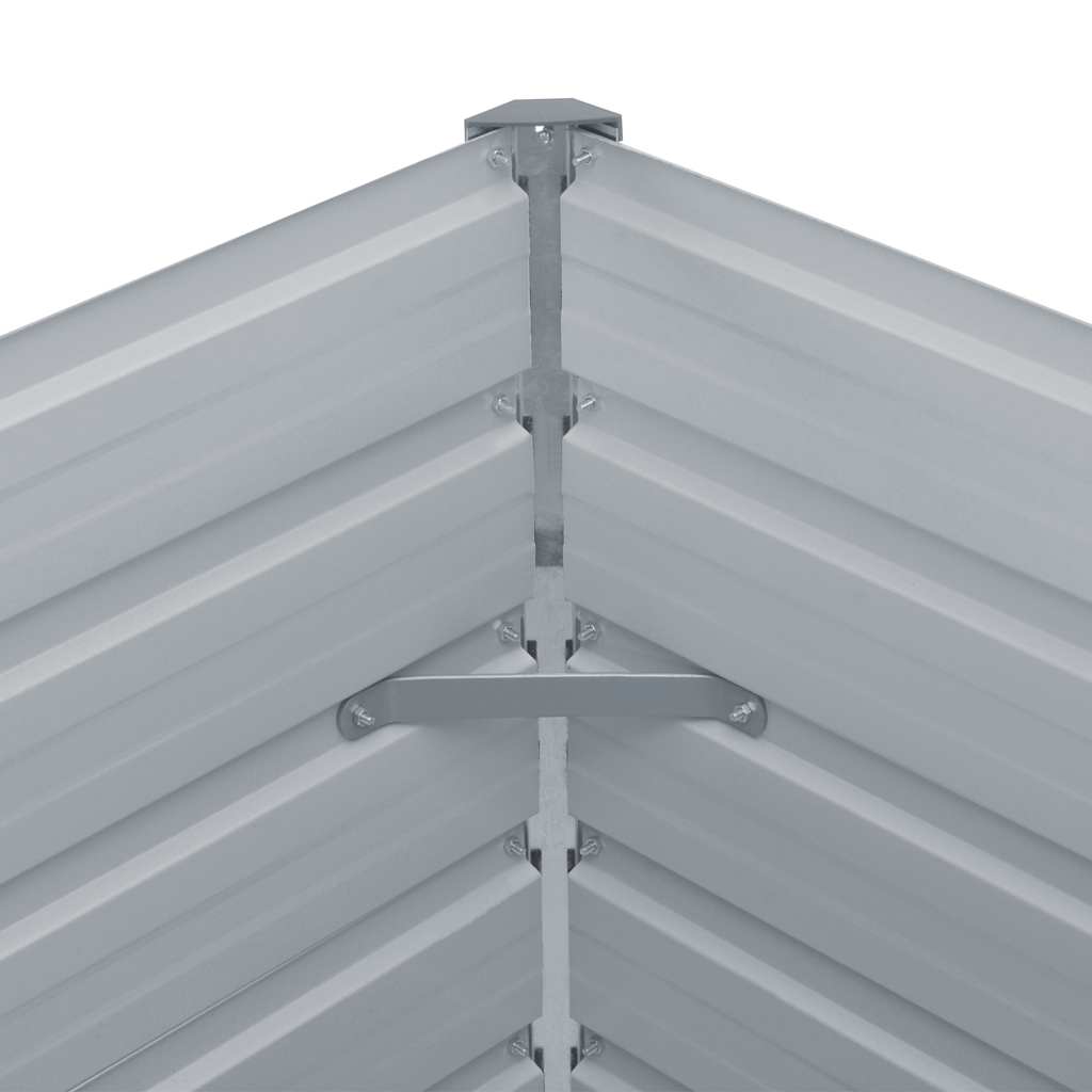 Elegant Raised Garden Bed Galvanised Steel Anthracite