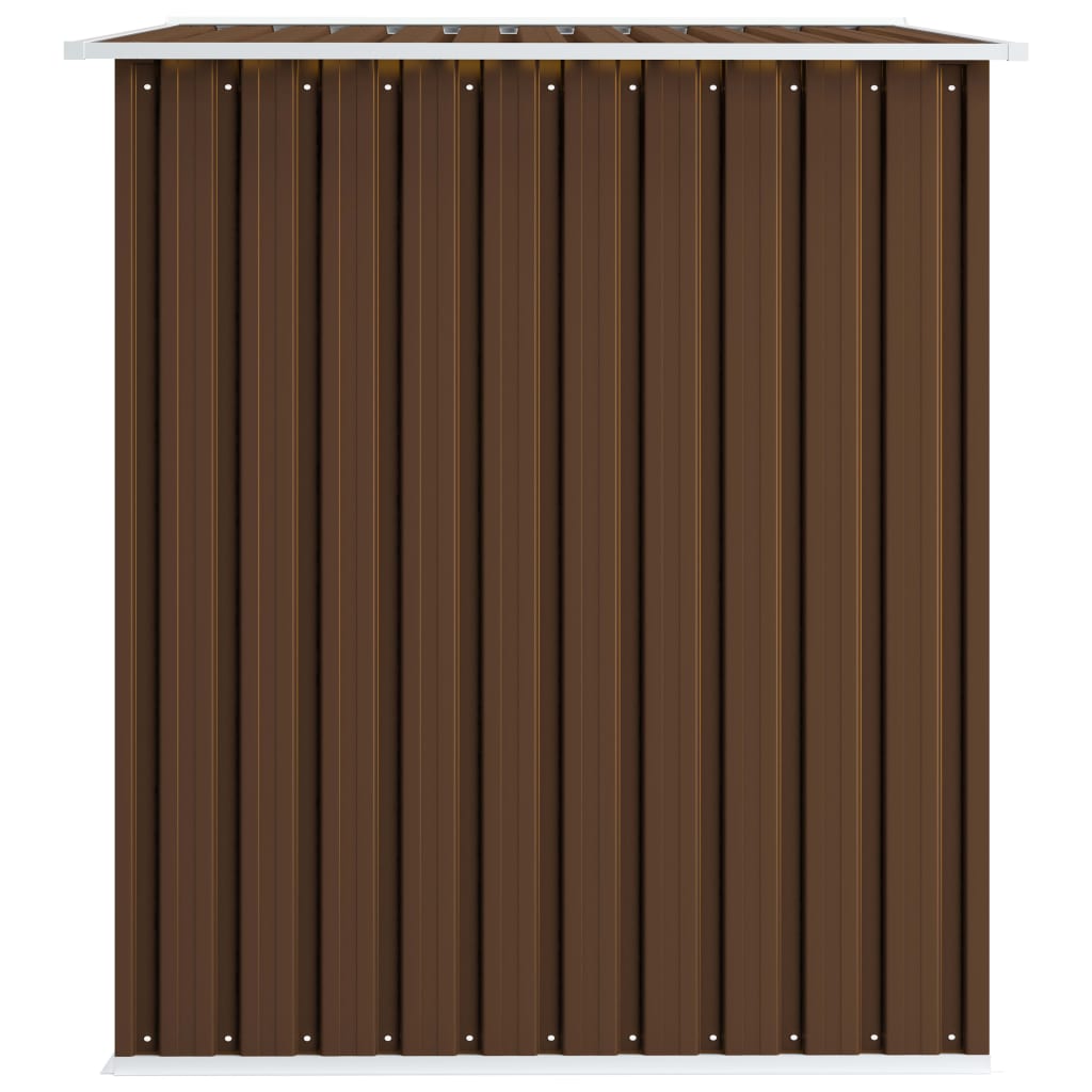 Garden Storage Shed Brown Steel