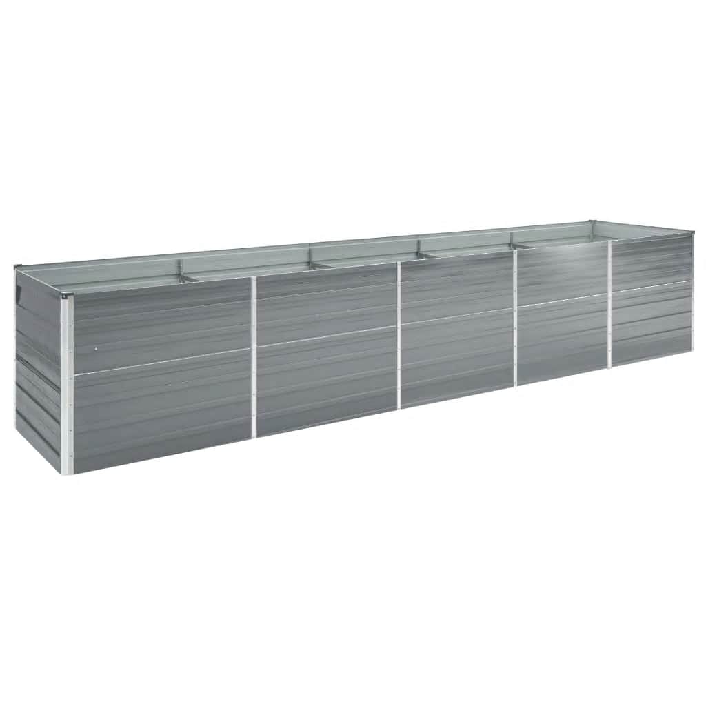 Galvanised Steel Raised Garden Bed 400x80cm | Simpledeals