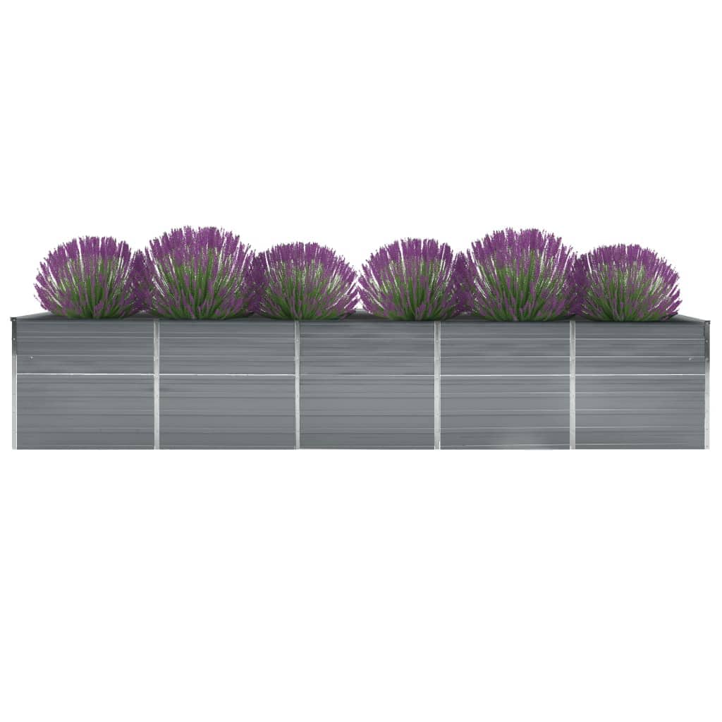 Galvanised Steel Raised Garden Bed 400x80cm | Simpledeals