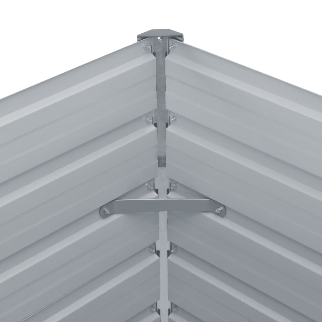 Galvanised Steel Raised Garden Bed 400x80cm | Simpledeals