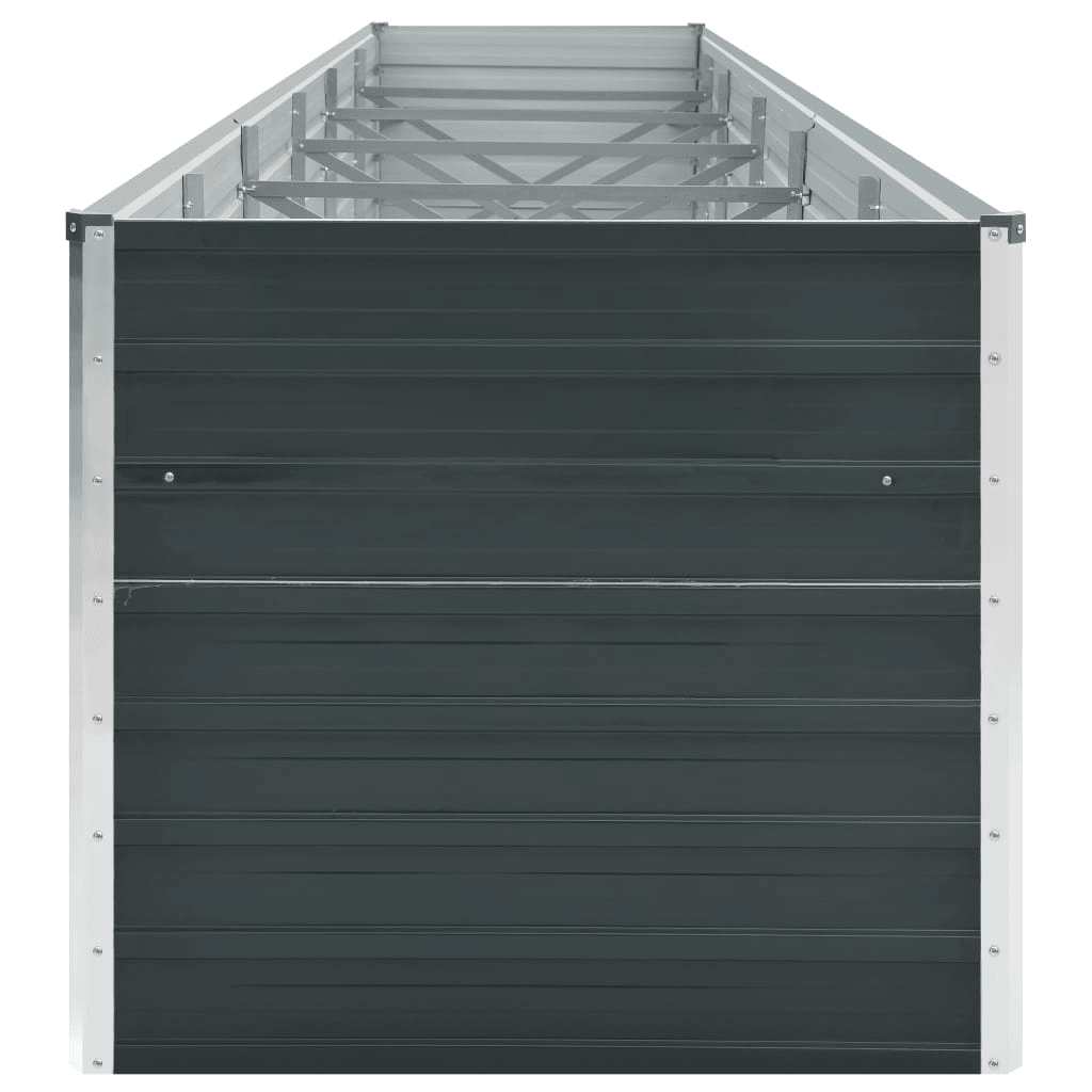 Galvanised Steel Raised Garden Bed 480cm Anthracite | Simpledeals