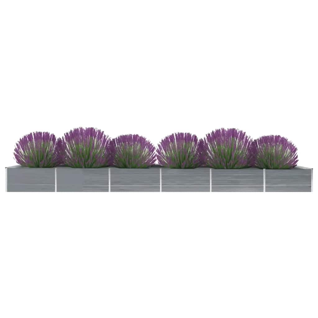 Galvanised Steel Raised Garden Bed 600x80cm | Simpledeals