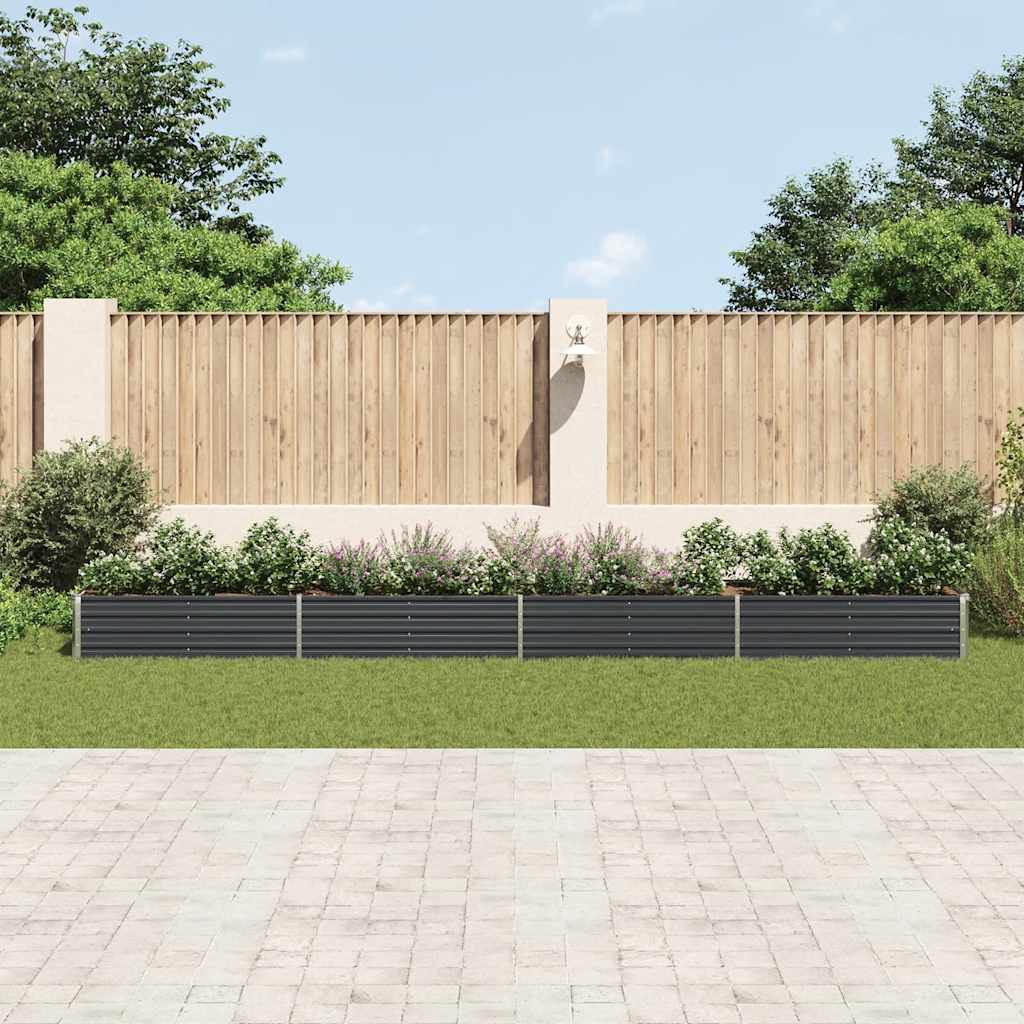 Galvanised Steel Raised Garden Bed 600x80cm | Simpledeals
