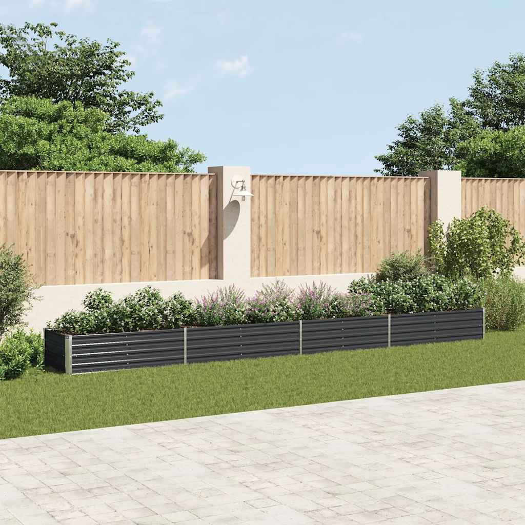 Galvanised Steel Raised Garden Bed 600x80cm | Simpledeals