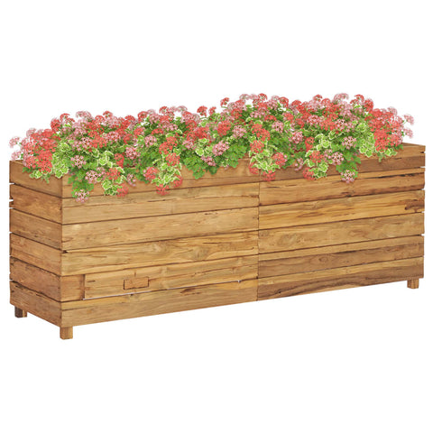 Planter Recycled Teak and  Steel