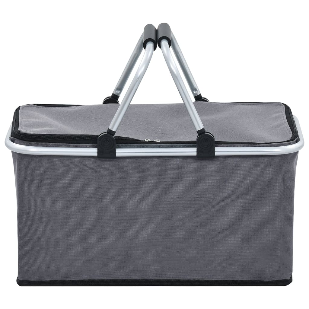 Foldable Cool Bag Grey Aluminium