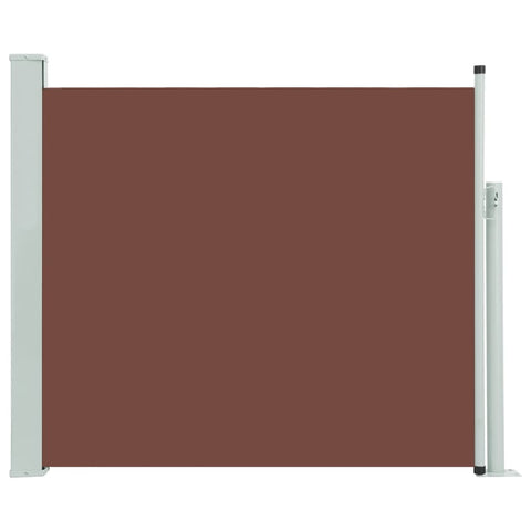 Patio Retractable Side Awning,  Brown