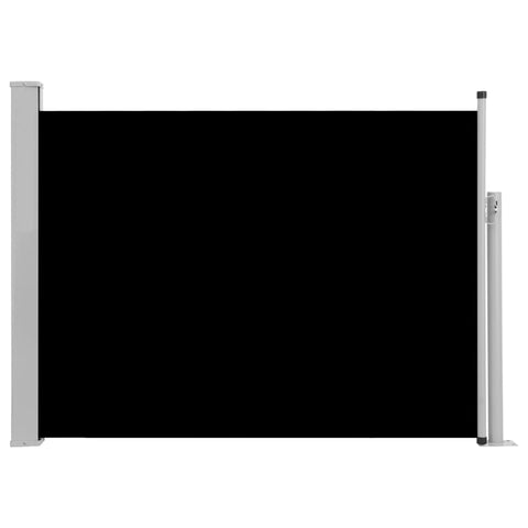 Patio Retractable Side Awning Black