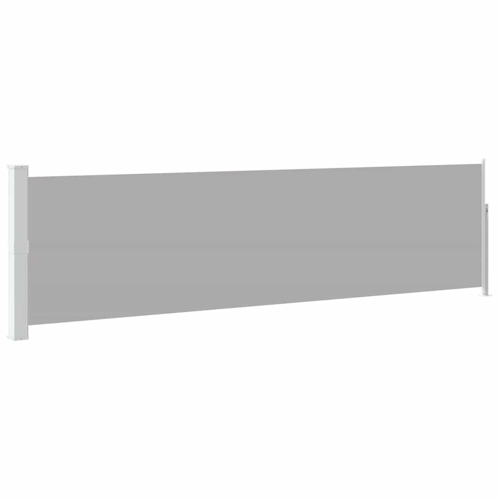 Grey colour - Patio Retractable Side Awning Grey