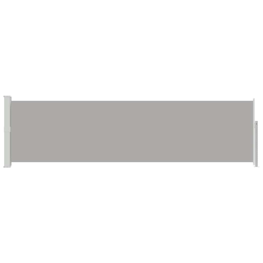 Patio Retractable Side Awning Grey | Outdoor Umbrellas & Sunshades
