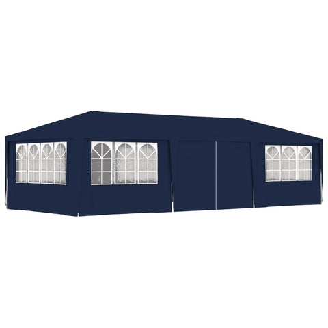 Professional Party Tent with Side Walls 4x9 m Blue