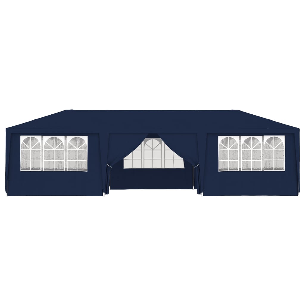 Professional Party Tent with Side Walls 4x9 m Blue