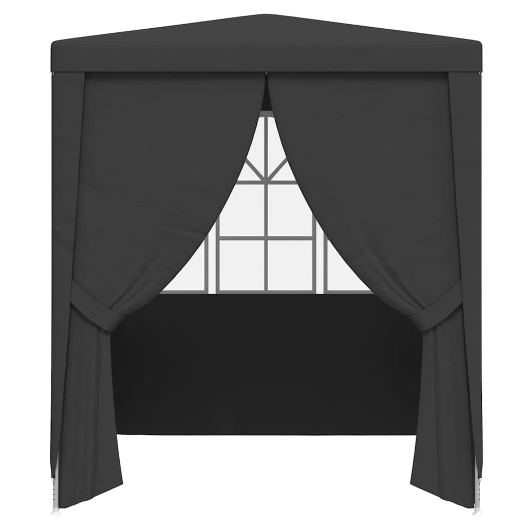 2x2m Party Gazebo Tent Side Walls Anthracite | Simpledeals