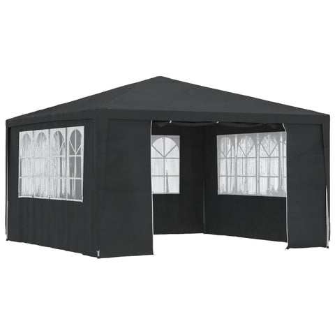 Professional Party Tent with Side Walls Anthracite 90 g/mÂ²