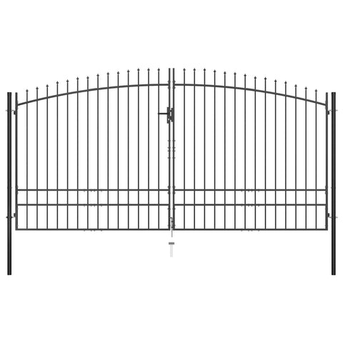 Double Door Fence Gate with Spear Top 'XL