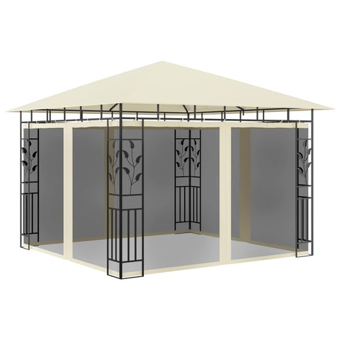 Gazebo with Mosquito Net Cream 180 g/mÂ²