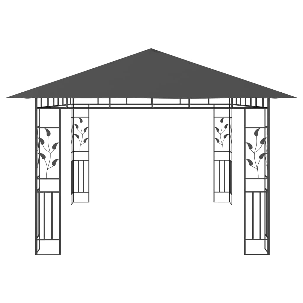 Gazebo with Mosquito Net Anthracite 180 g/mÂ²