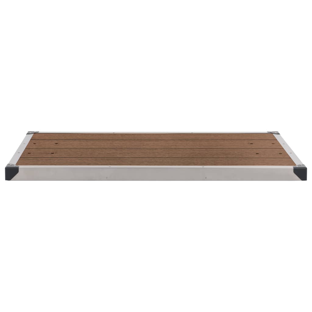 Outdoor Shower Tray WPC Stainless Steel