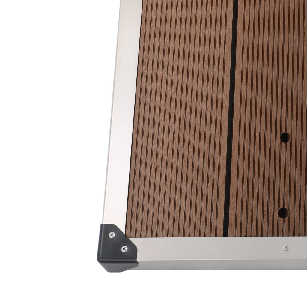 Outdoor Shower Tray WPC Stainless Steel