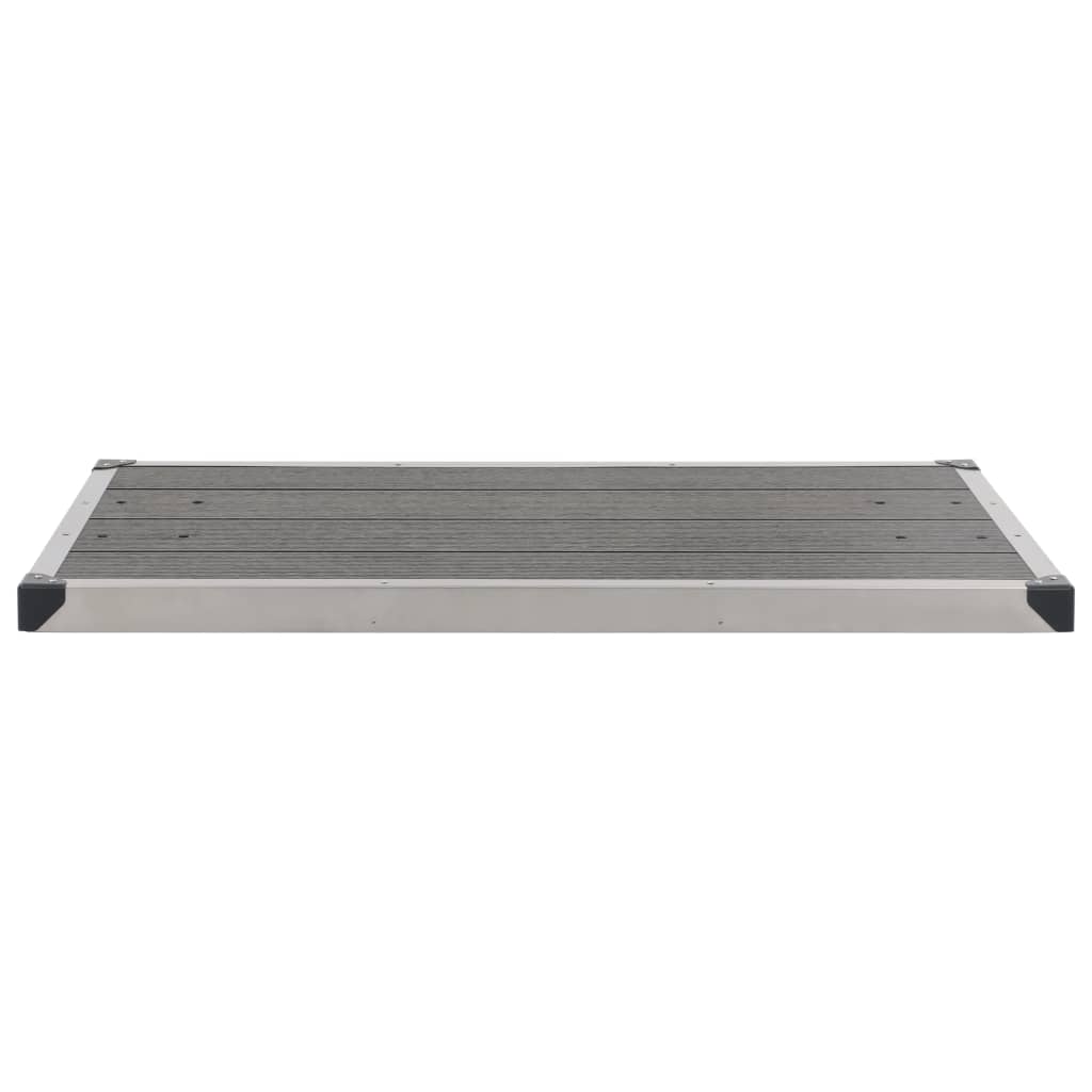 Outdoor Shower Tray Stainless Steel Grey