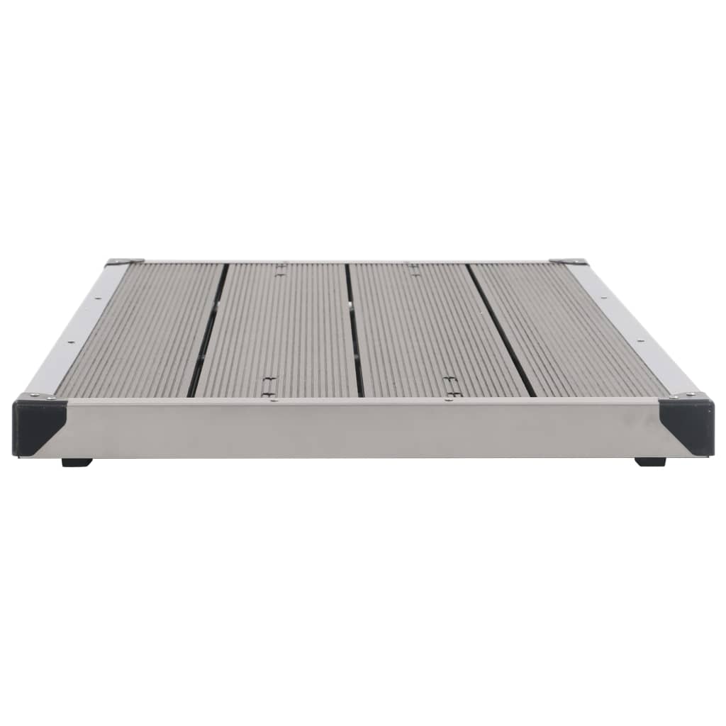 Outdoor Shower Tray Stainless Steel Grey