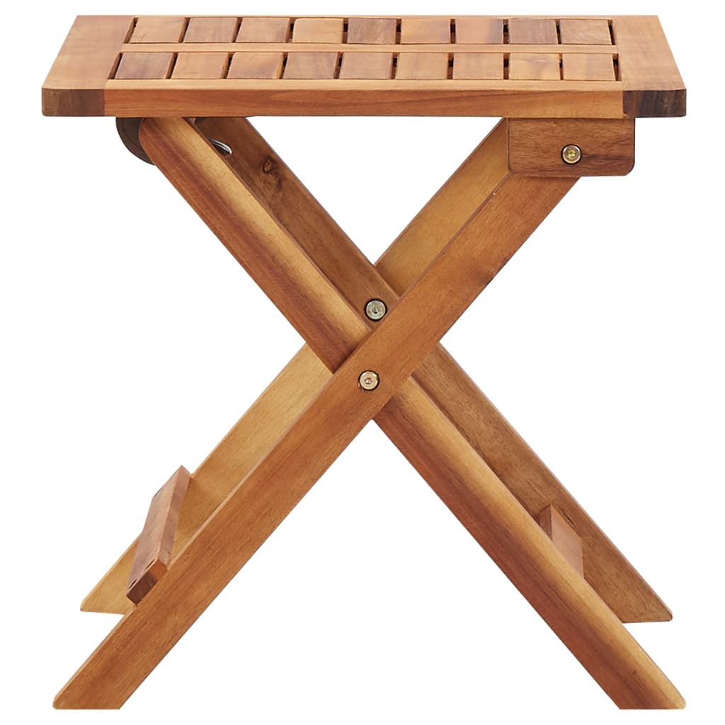 Folding Garden Coffee Table Solid Acacia Wood
