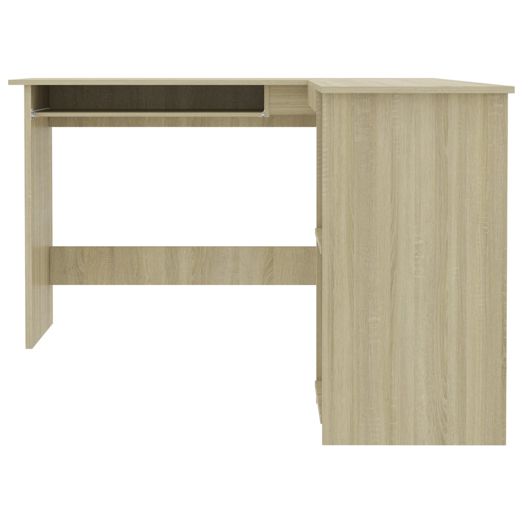 L-Shaped Corner Desk Sonoma Oak  Chipboard