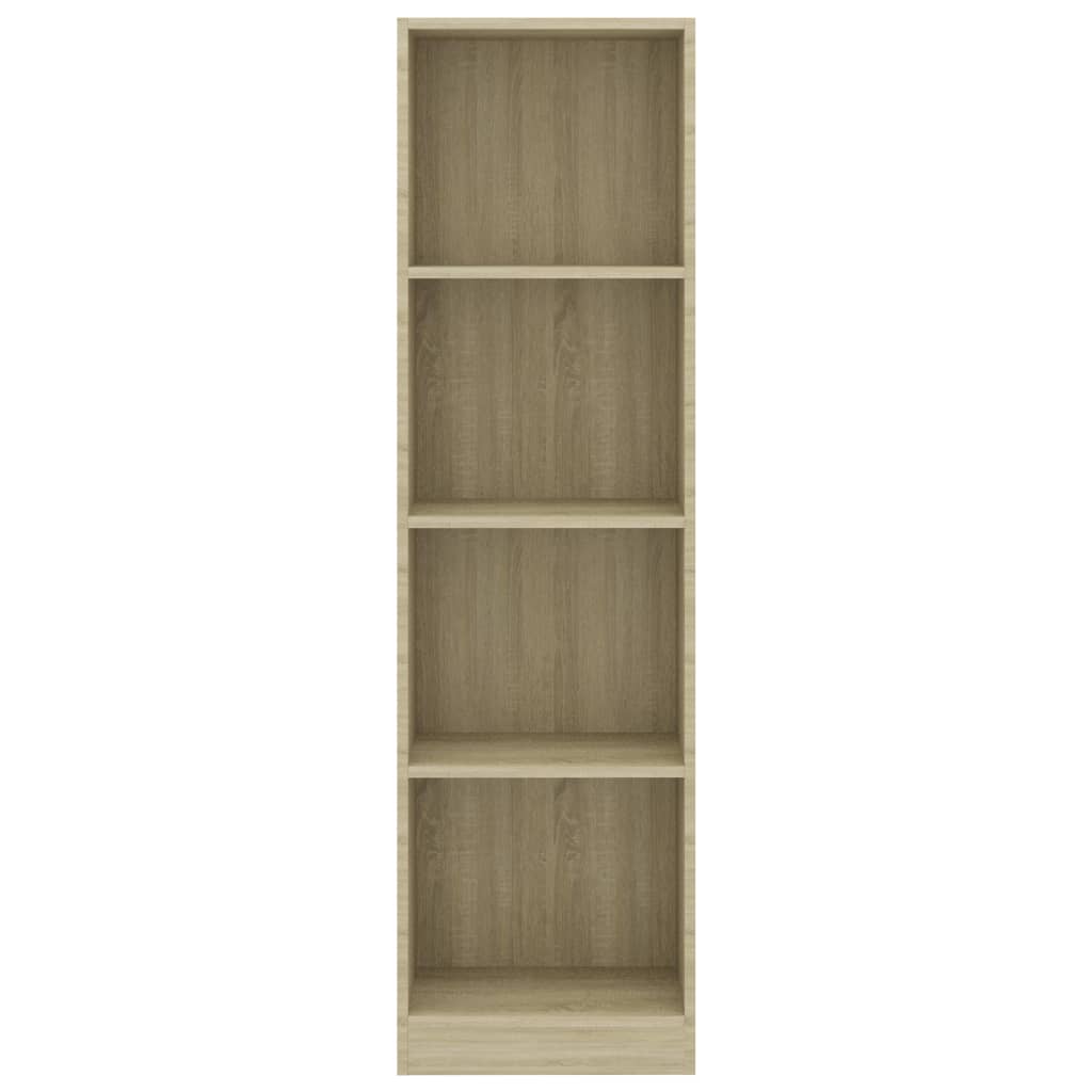 4-Tier Book Cabinet Sonoma Oak - Chipboard